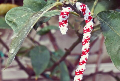 Come fare i bastoncini di zucchero all'uncinetto per l'albero di Natale
