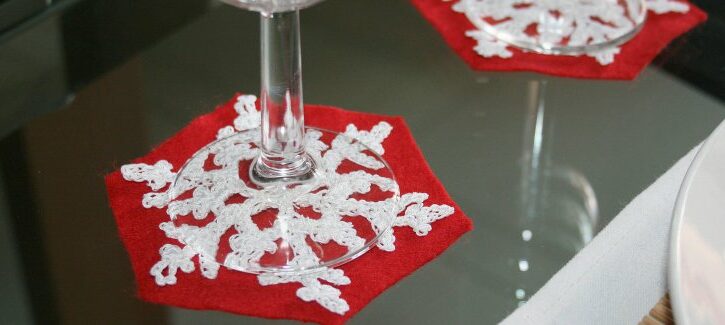 Come fare i sottobicchieri all'uncinetto per Natale