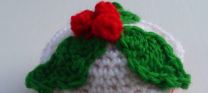 Come fare il cupcake di Natale all'uncinetto