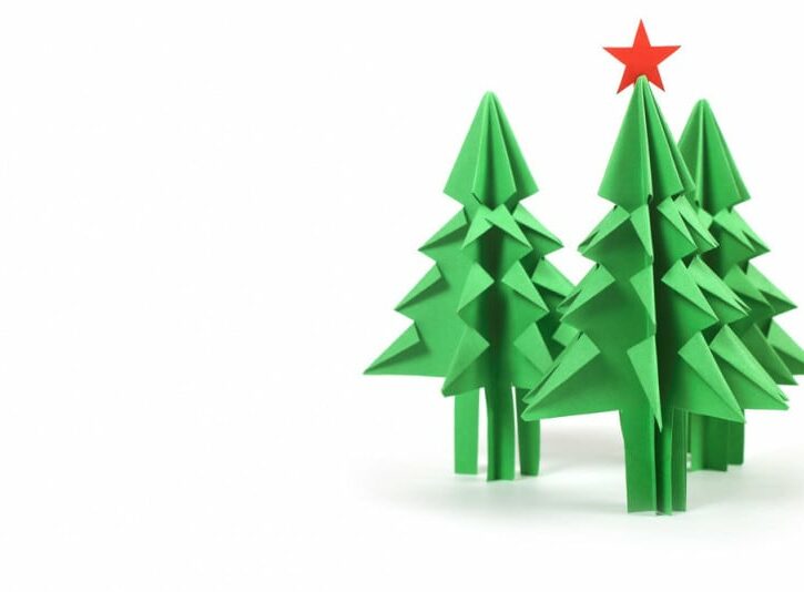 Come fare un albero di Natale origami
