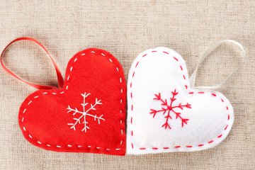 Come fare un cuore di Pannolenci per Natale