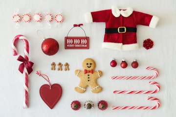 Decorazioni di Natale con il tricotin o caterinetta