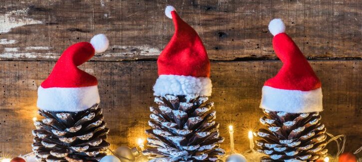 Decorazioni di Natale con le pigne: come usarle
