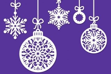 Decorazioni di Natale stencil: idee semplici ma di grande effetto