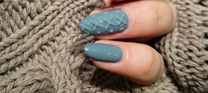 Knitted nail art, la tendenza unghie dell'inverno