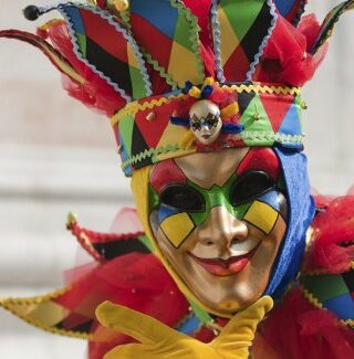 Make up di Carnevale ispirato ad Arlecchino