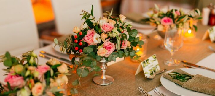 Centrotavola per il matrimonio: tante idee fai da te