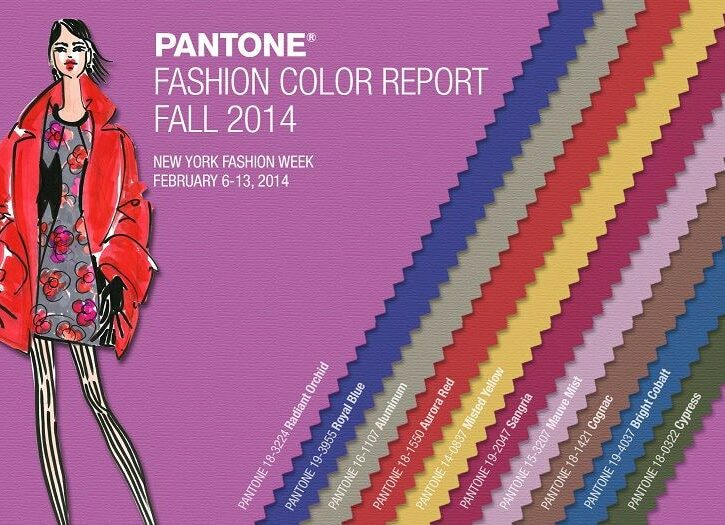 10 colori dell'autunno 2014 secondo Pantone.