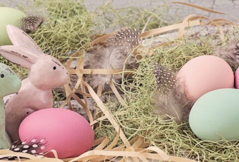 Decorazioni di Pasqua shabby chic