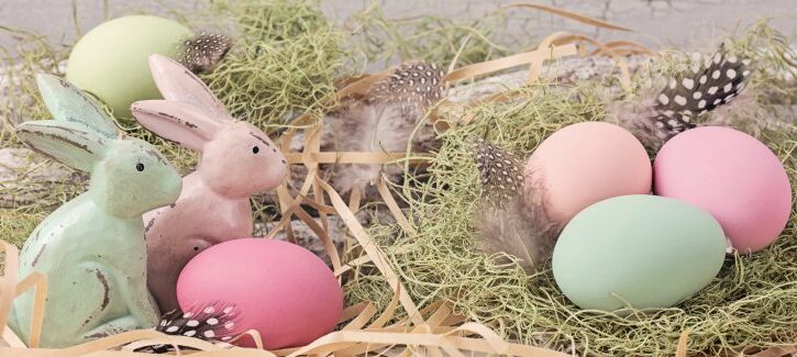 Decorazioni di Pasqua shabby chic