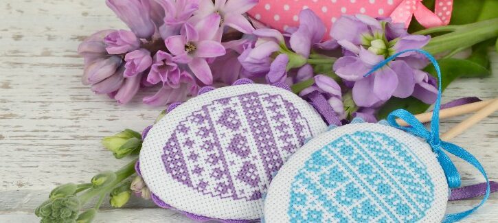 Idee per Pasqua a punto croce