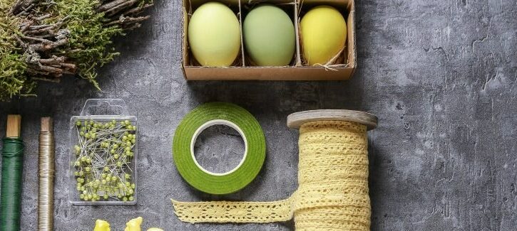 Lavoretti di Pasqua con rotoli di carta igienica