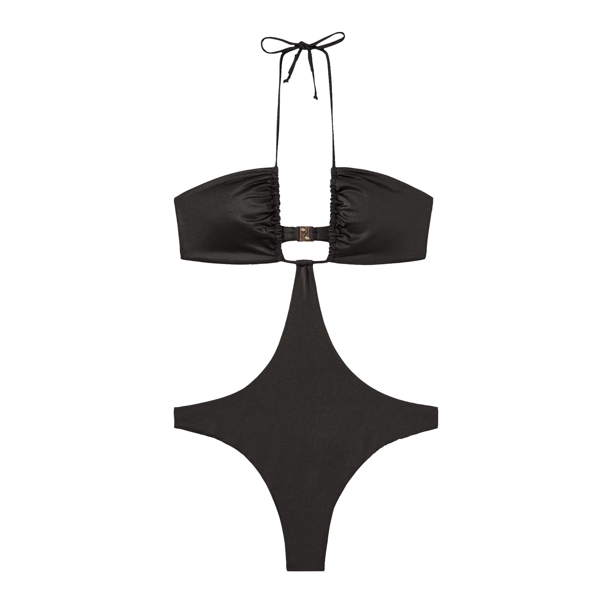 Maillot De Bain Une Pièce Femme Nysidae Beachwear - Noir Lurex Avec Perles, Rembourrages Amovibles - Taille S/M/L - Neuf étiqueté, Italie