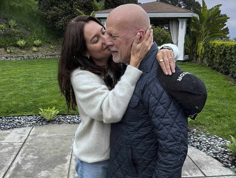 Bruce Willis con la moglie Emma Heming