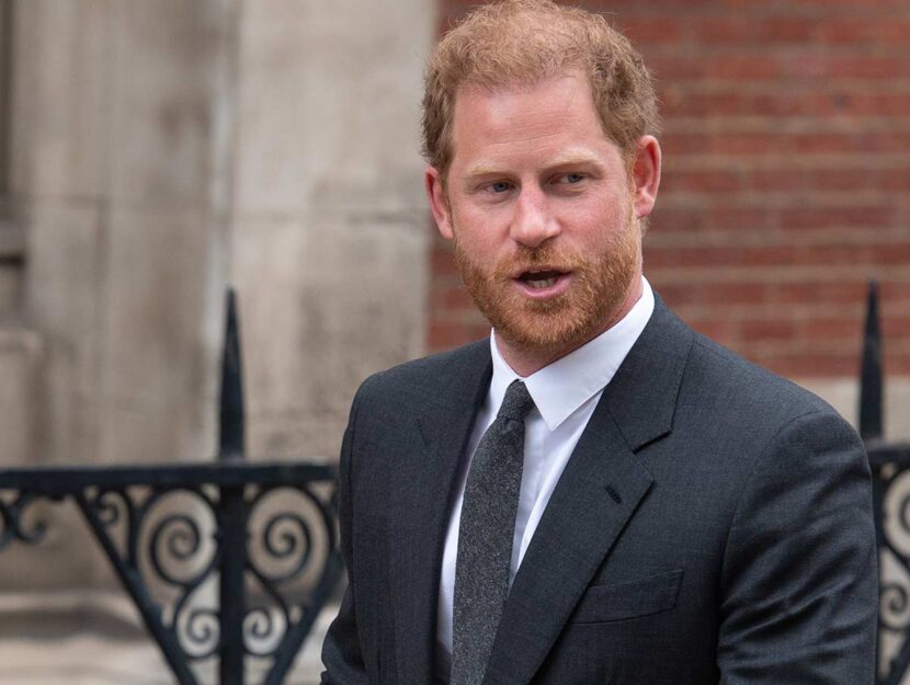 L'arrivo del principe Harry in tribunale a Londra