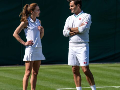 Kate Middleton "sfida" Roger Federer a Wimbledon