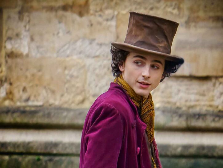 Timothée Chalamet è Wonka