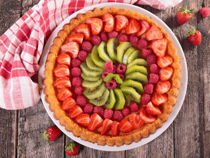 Come preparare una crostata arcobaleno