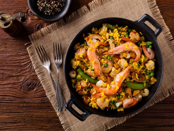 Come cucinare la paella valenciana