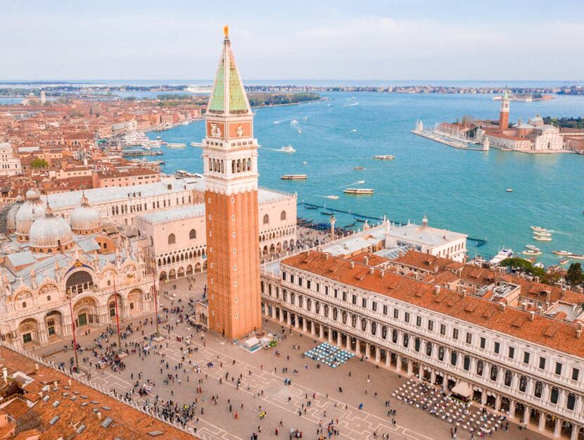 Venezia, vista dall'alto di piazza San Marco