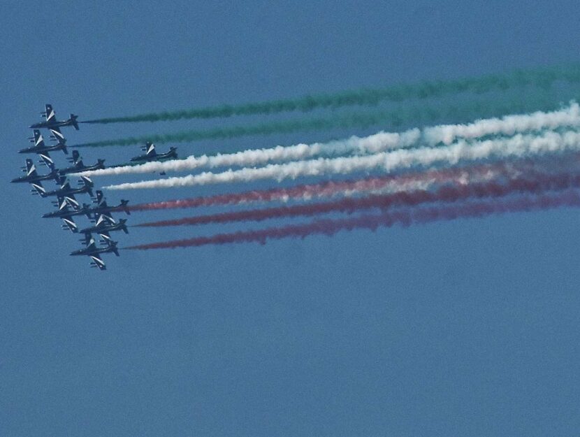 Esibizione delle Frecce Tricolori