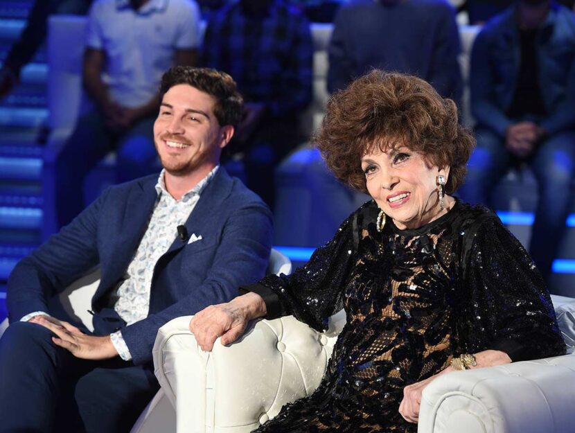 Andrea Piazzolla e Gina Lollobrigida