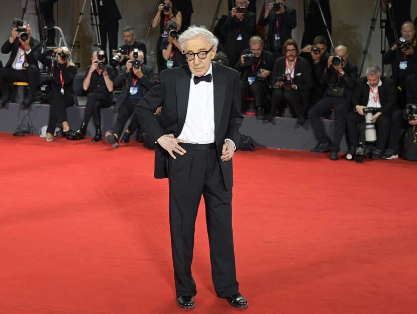 Woody Allen sul red carpet di Venezia