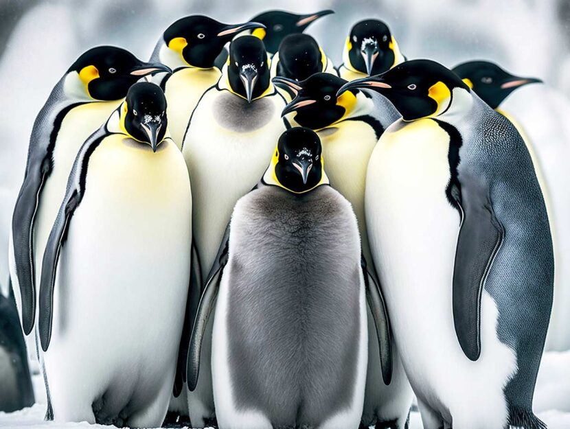 Pinguini imperatore in Antartide