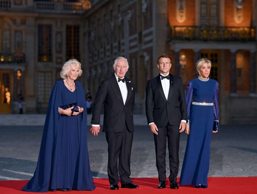 Re Carlo e Camilla in visita a Parigi da Macron