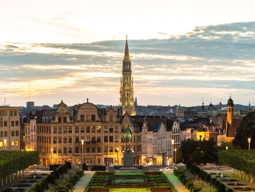 Mont des Arts, quartiere di Bruxelles su una collina da cui godere la vista della città.