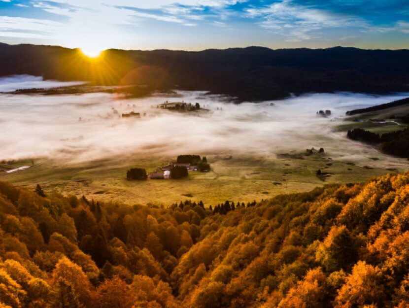 Ad Alpago il foliage è un vero spettacolo.