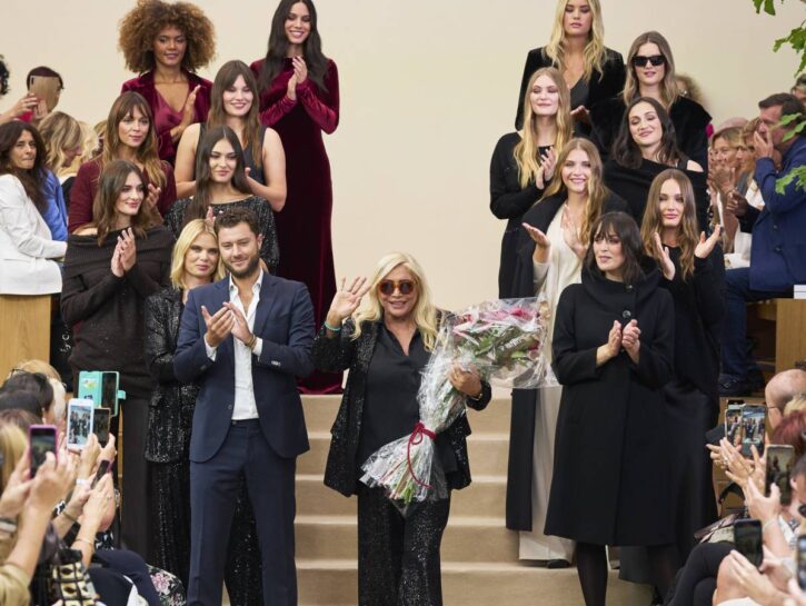 A tu per tu con Mara Venier, stilista per Luisa Viola
