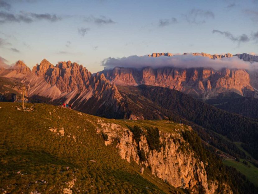 Burning dolomites val gardena