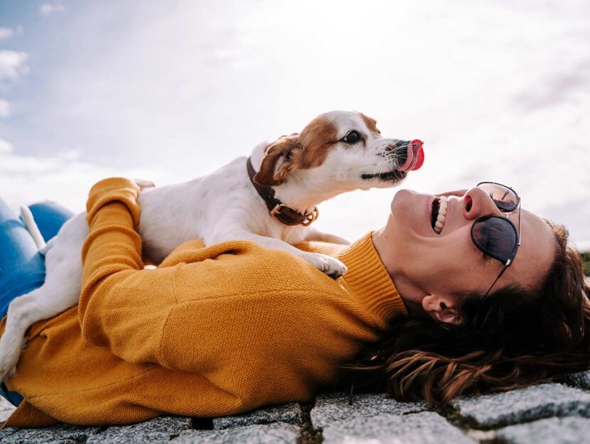 Donna con il suo cane