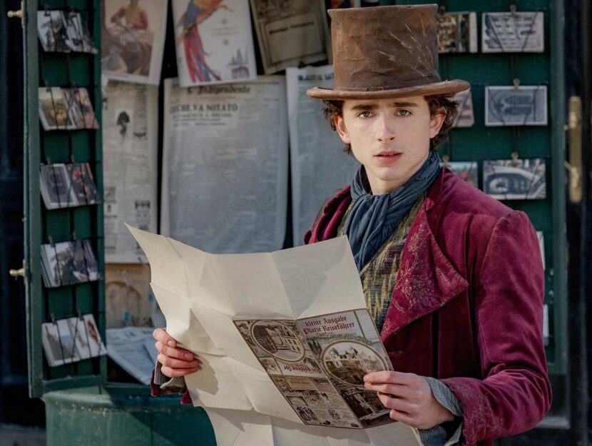 Timothée Chalamet in "Wonka"