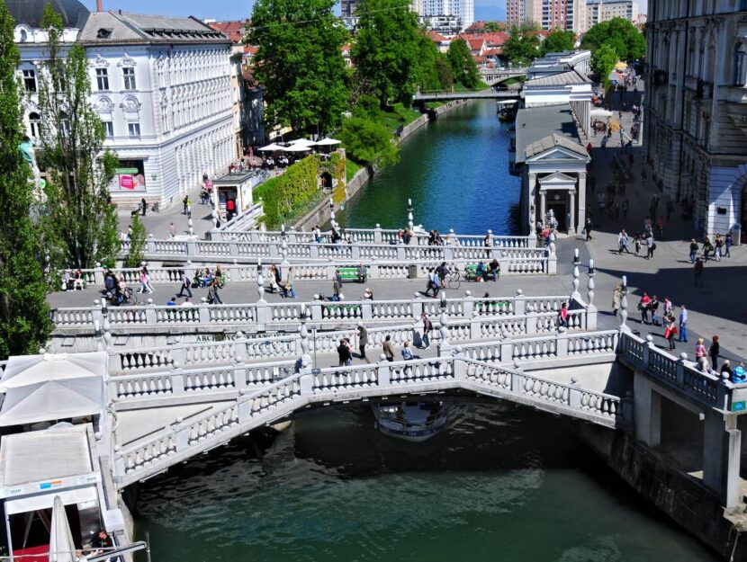 Lubiana weekend triple bridge