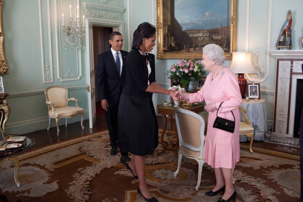 Michelle Obama e la regina Elisabetta