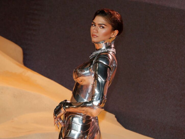 Zendaya versione robot sul red carpet di 