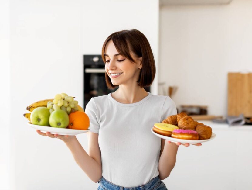 Una donna a dieta