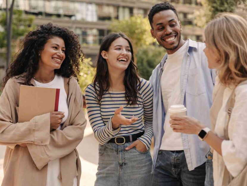 Un gruppo di studenti stranieri