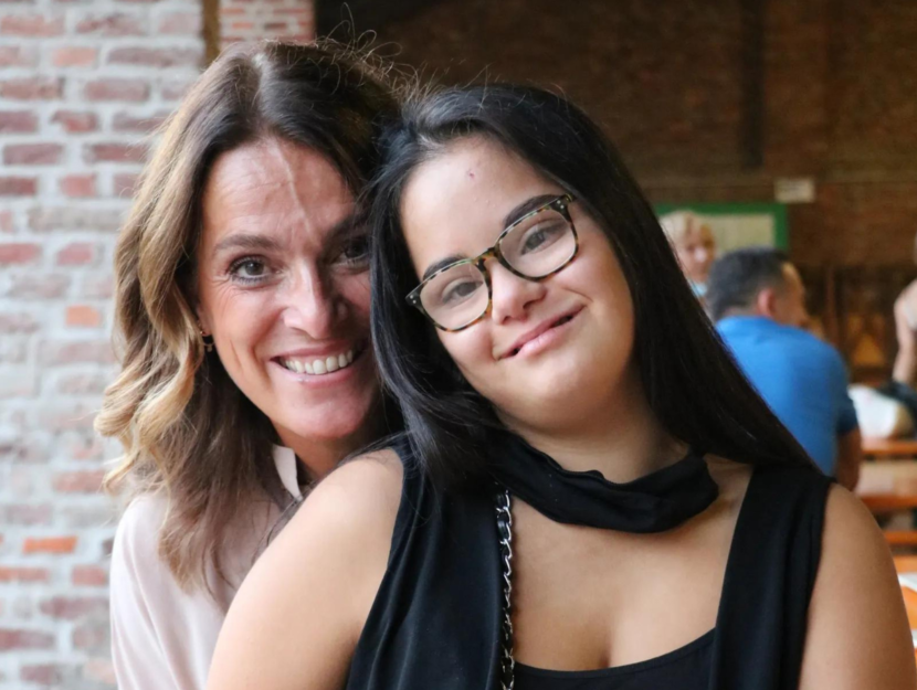 Martina Fuga e la figlia Emma con sindrome di Down
