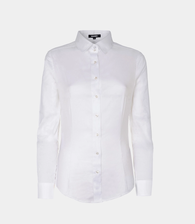 camicia bianca sciancrata per ufficio