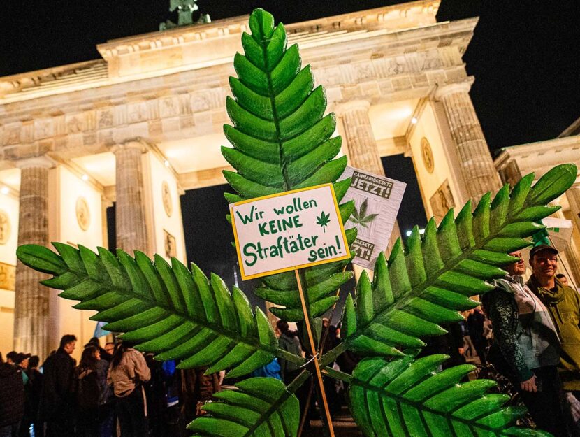 Cannabis legale in Germania, festa a Berlino