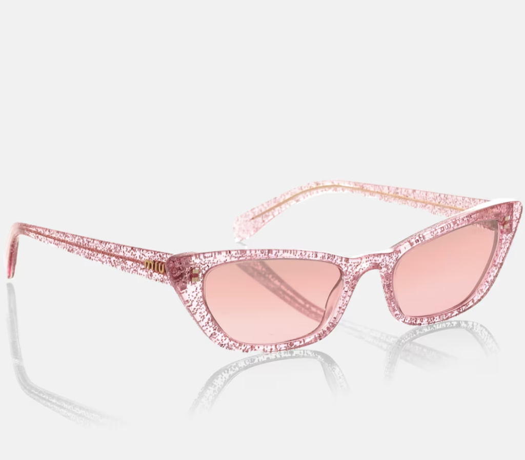 occhiali da sole rosa