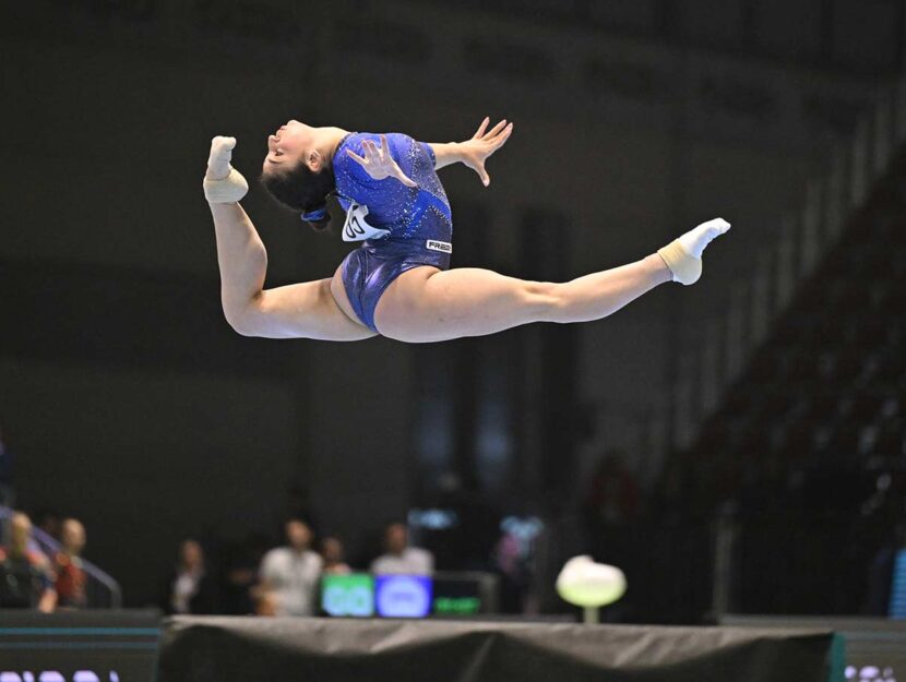 Manila Esposito ai campionati europei di ginnastica artistica di Rimini