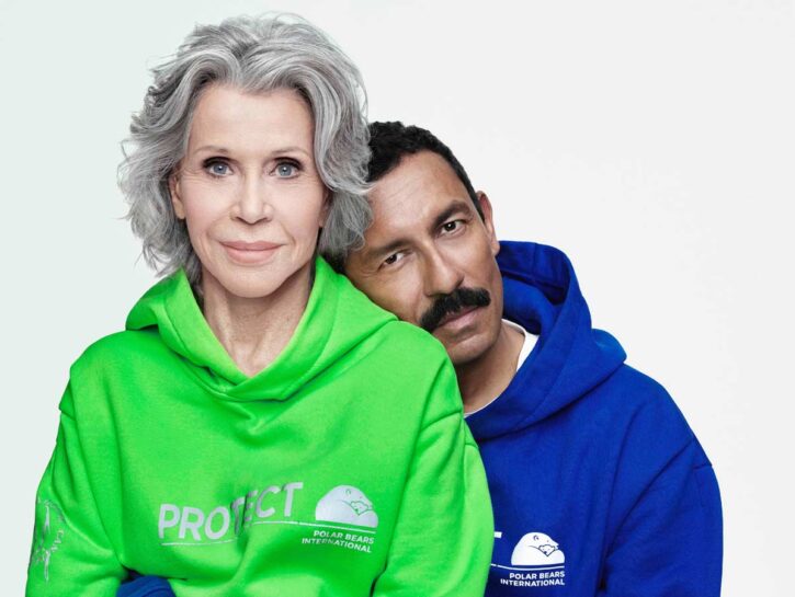 Jane Fonda, una linea di felpe per proteggere gli orsi