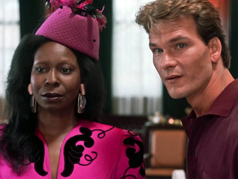 Whoopy Goldberg con Patrick Swayze in Ghost