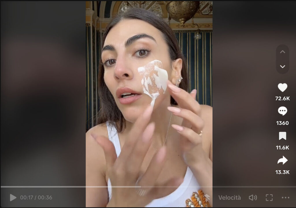 maschera collagene che scompare giulia salemi