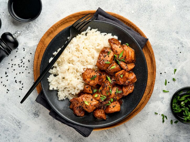 Come preparare il pollo in salsa teriyaki con riso basmati