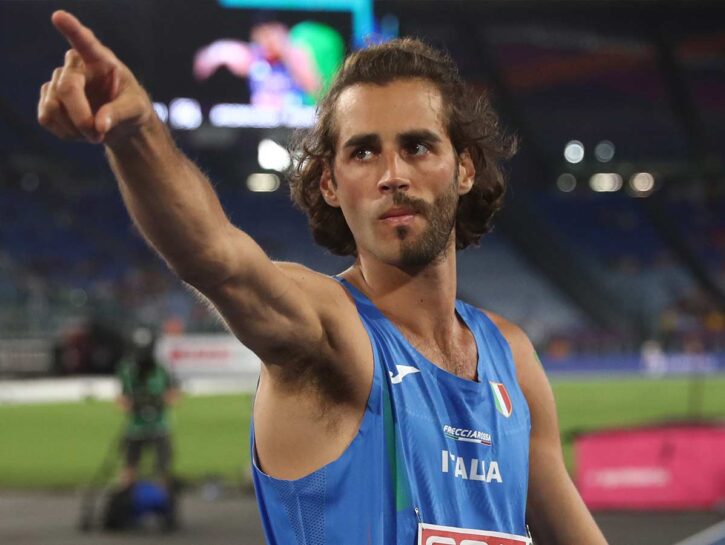 Tamberi e le molle nelle scarpe: lo show del campione